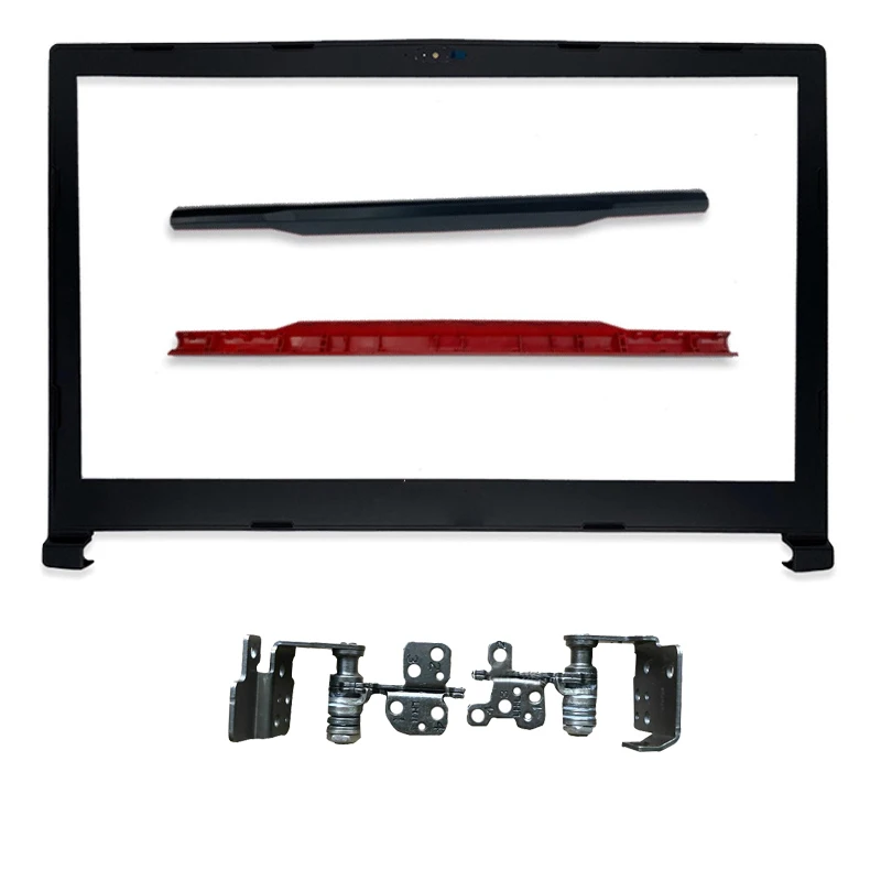 Novo original para msi gp73 gp73m MS-17C5 17c6 lcd capa traseira/moldura dianteira/dobradiças/descanso de mãos l/caso inferior do portátil habitação capa 17.3"