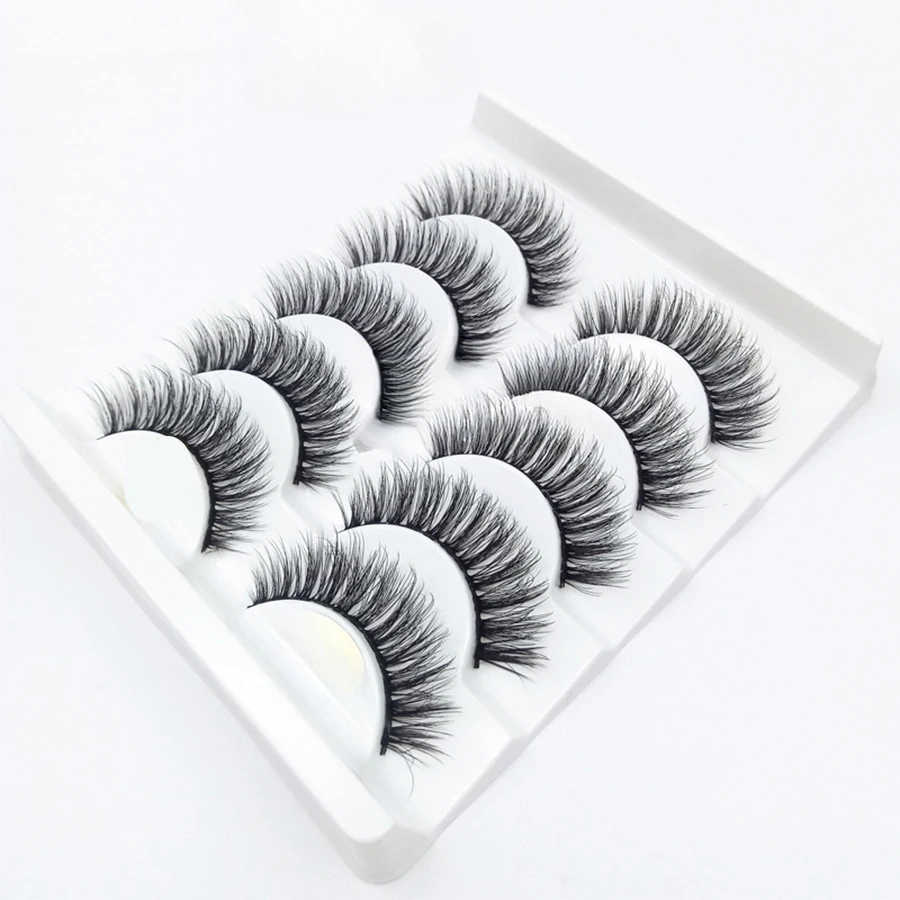 5 أزواج من الرموش الصناعية المنفوشة بشكل طبيعي، رموش طويلة ساحرة، مثالية للهالوين، لإنشاء مظهر عصري #6