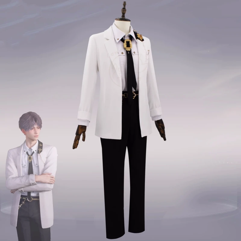 

Rafayel Cosplay Costume Game Love and Deepspace Men Fashion Uniform Role Play Clothing Halloween Costumes Casual Suit Pre-sale