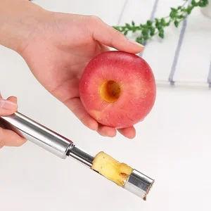 Dissolvant pour trognons de pomme, outil en acier inoxydable pour poire, fruits et légumes, dissociateur de graines, coupe-graines, couteau à semer et trancheur, accessoire de cuisine pour la maison. 8 meilleurs produits Apple Core Remover - No 8