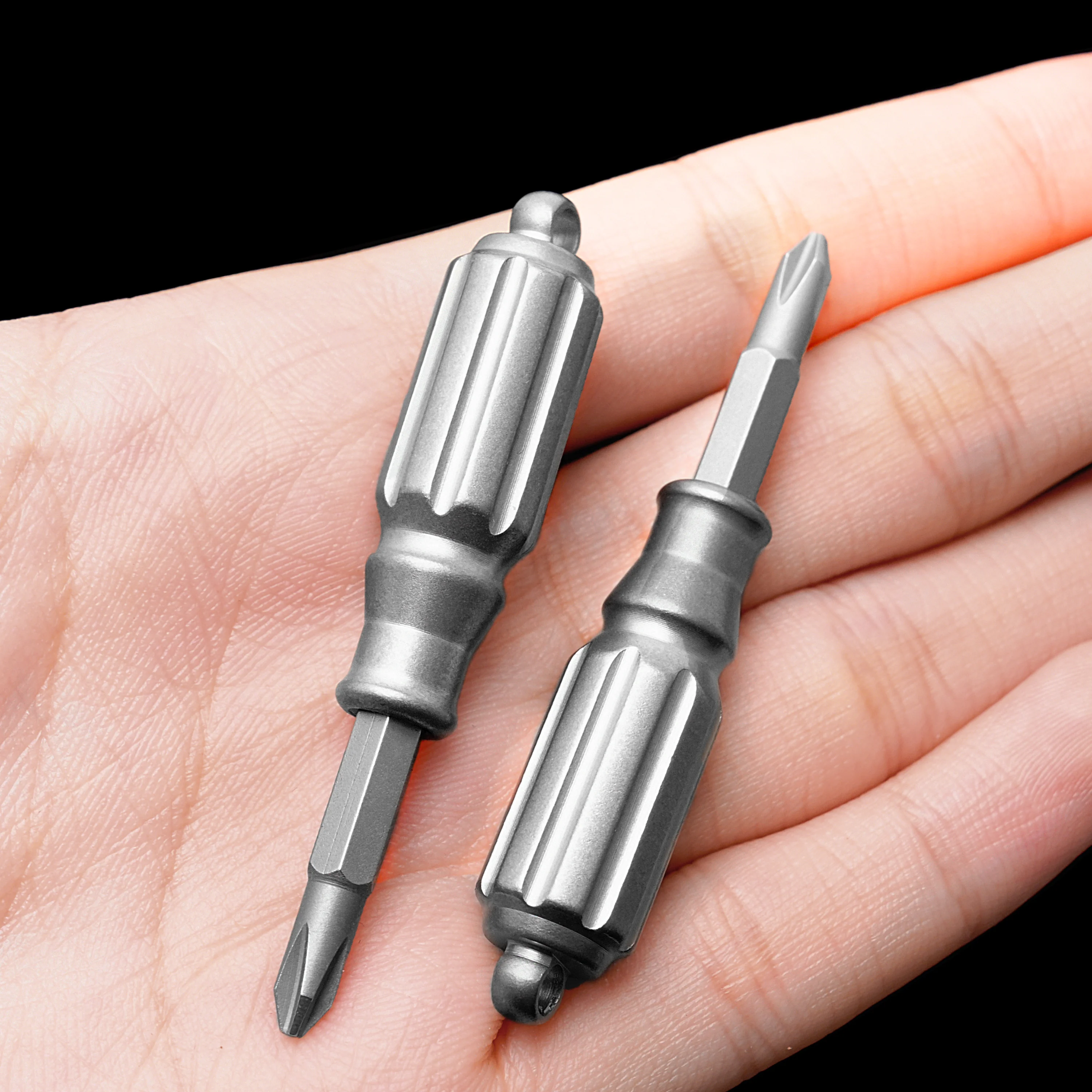 Titanium Alloy Magnetic Screwdriver S2 Steel Drill Bit High Hardness Mini ultra light Corrosion Preventive Outdoor EDC Tool