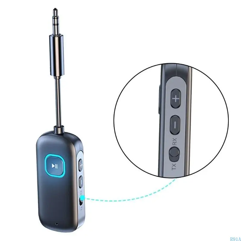 R91A 2 في 1 محول صوت ستيريو مساعد 3.3 ملم لسماعات الرأس لسماعات الرأس