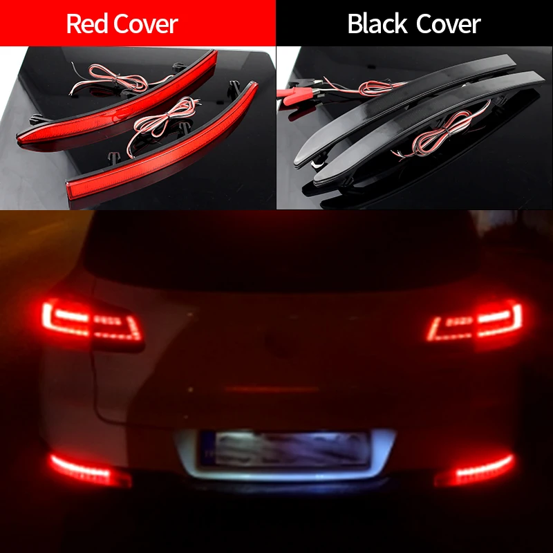 

2 шт. для VW Tiguan 2007-2016 (5N) OEM # :5N0945105, 5N0945106 Светодиодный автомобильный красный задний фонарь, отражатель бампера, стоп-сигнал, стоп-сигналы