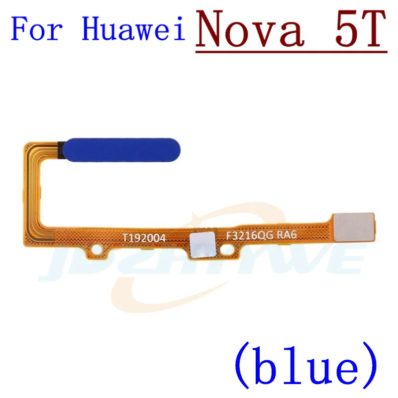 Original Fingerprint Sensor Scanner For Huawei Nova 5T 5 Pro 5i Pro Touch ID Connect Home Button Extension Flex Cable Part