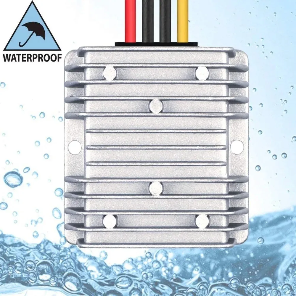 DC 48V 24V Step Down to 12V Converter Voltage Regulator Automatic Reducer Transformer for Golf Cart Club Car Truck Vehicle Boat