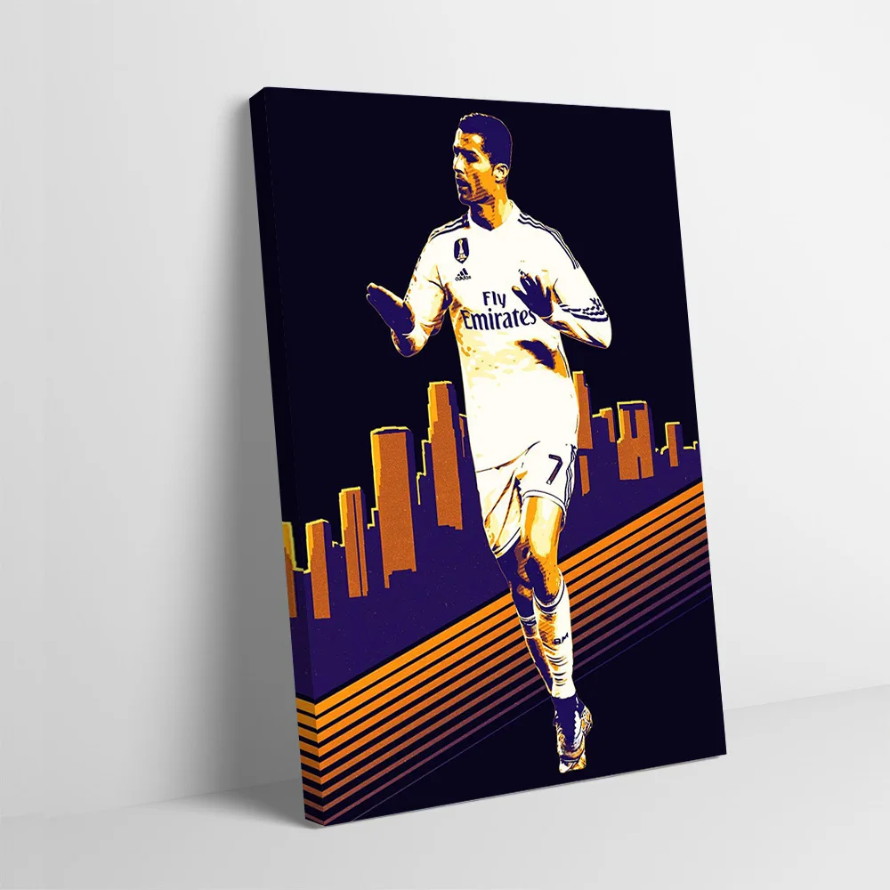 Cristiano Ronaldo Football Art Printing Poster Customizable Pictures Wall Art Canvas Painting for Modern Living Room Paintings