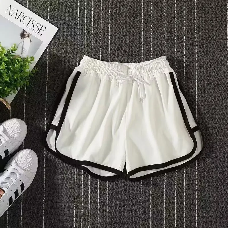 Sports high waisted shorts summer thin loose fit running casual hot pants quick drying three quarter pants