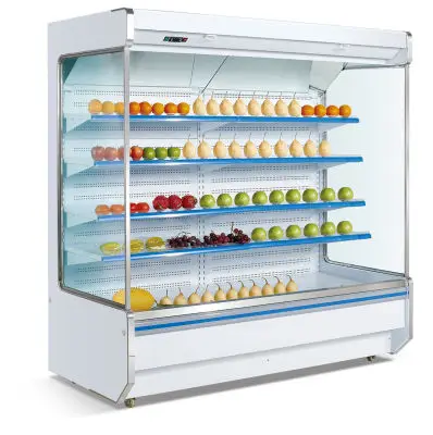 For SPM Supermarket Commercial Refrigerator Open Chiller Cold Drink Display Fridge for Fruits and Vegetables