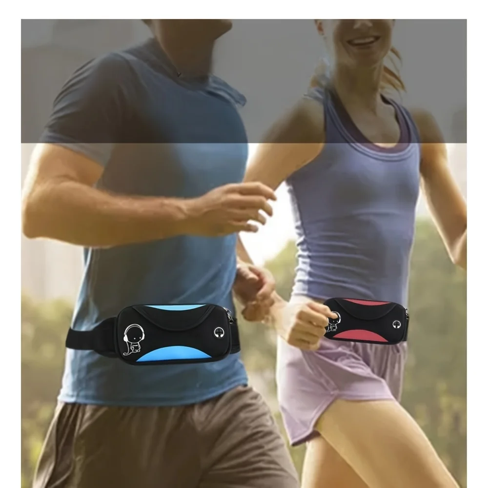 New Sports Waist Bag for Women and Men, Running Phone Bag, Invisible Waterproof Outdoor Multifunctional Elastic Waist Belt Bag