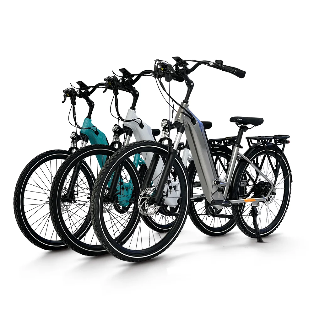 OEM ODM USA EU Customizable Logo Color Hot Selling 27.5*2.0 Fat Tire 36V/250W Electric City Bicycle For Commuting In China