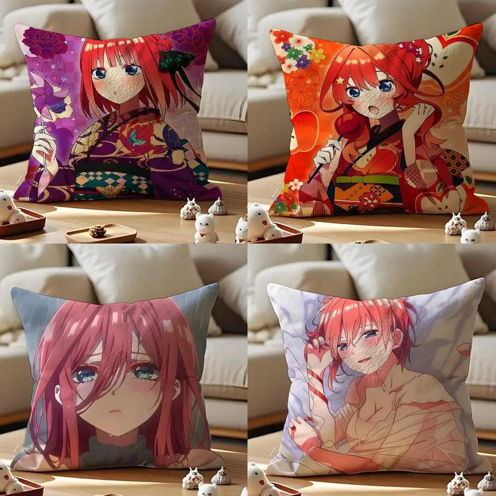 Taie d'oreiller à motif imprimé, housse de coussin pour salon, canapé et décoration de chambre à coucher, m-miku n-akano w-wafu