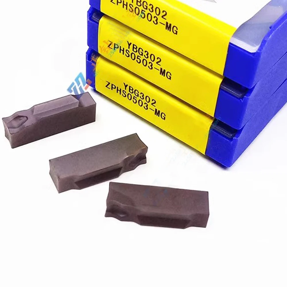 New Original China CNC Blade Work Metal Lathe Tools 5MM ZPHS0503-MG YBG302 Carbide Inserts ZPHS0503MG YBG302 Grooving Cutter