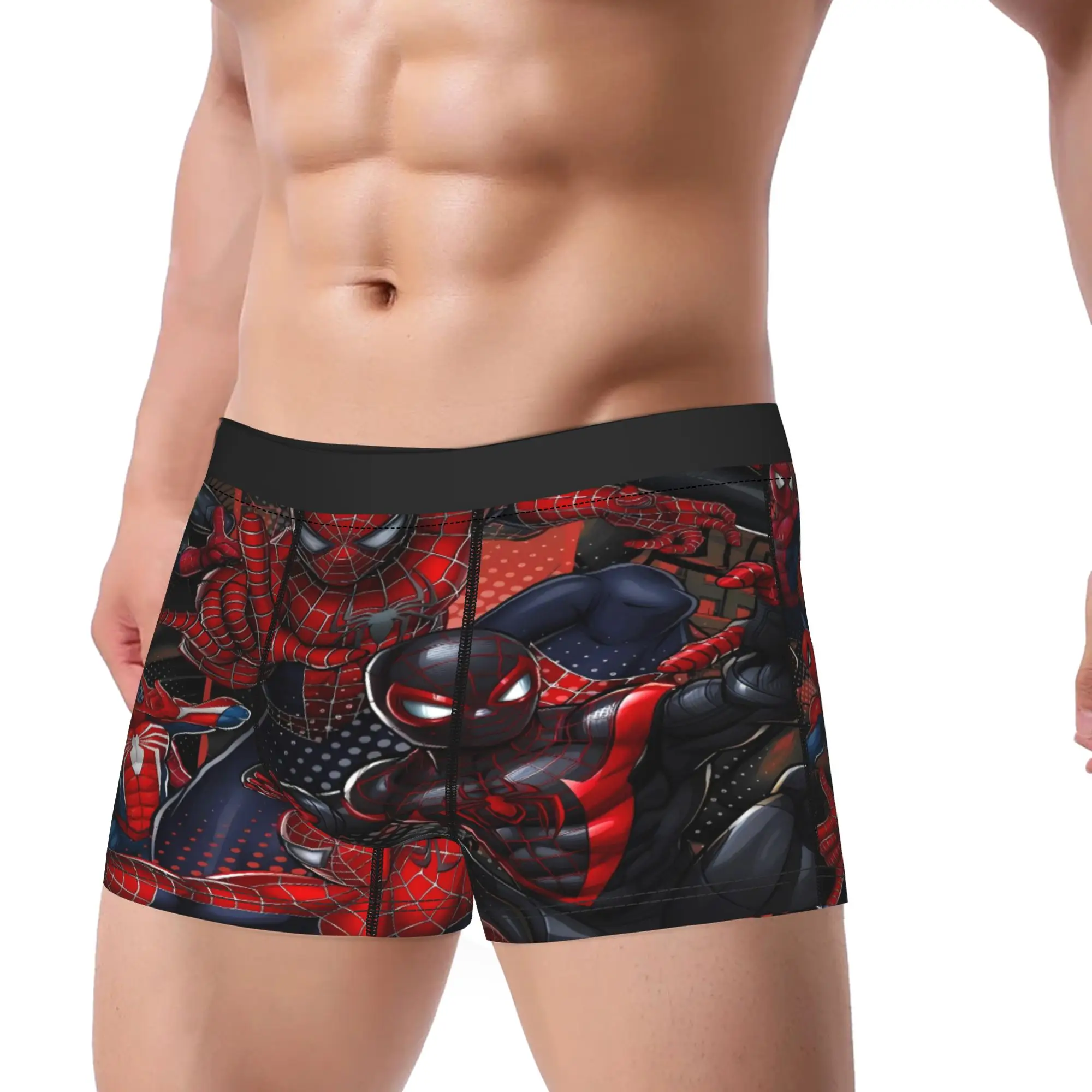 S-Spiders Heroes Underwear  Male Panties Customs Comfortable Boxershorts Trenky Shorts Briefs Plus Size 2XL