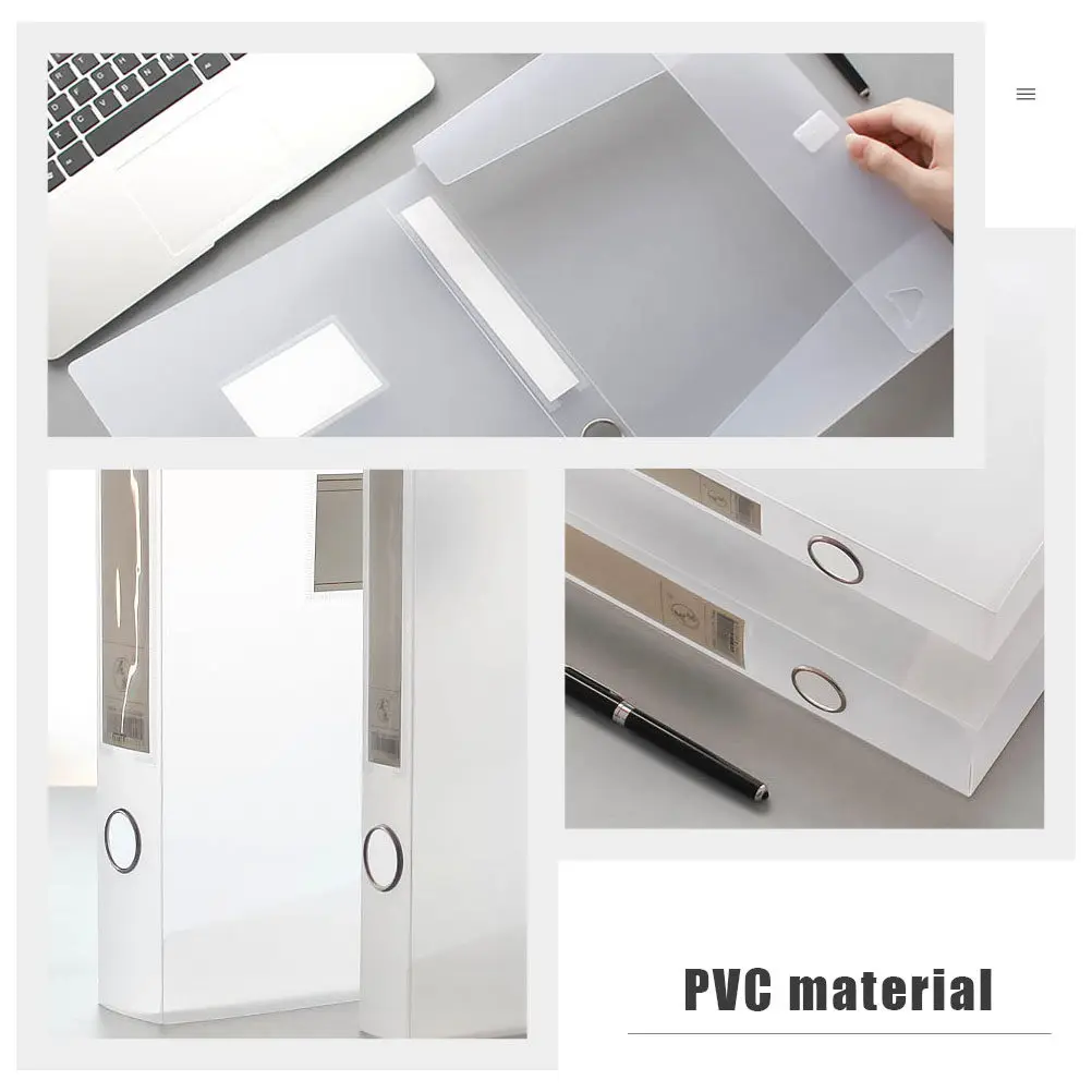 2 boîtes de classement en PVC format A4, organisateur de bureau transparent pour papiers, certificats, magazines, bureau, maison, étude, stockage