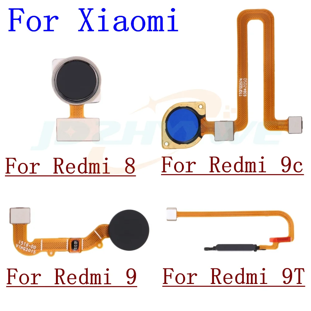 For Xiaomi Redmi 9 9c 9a 9T 8 Fingerprint Sensor Scanner Touch ID Connect Motherboard home button Flex Cable