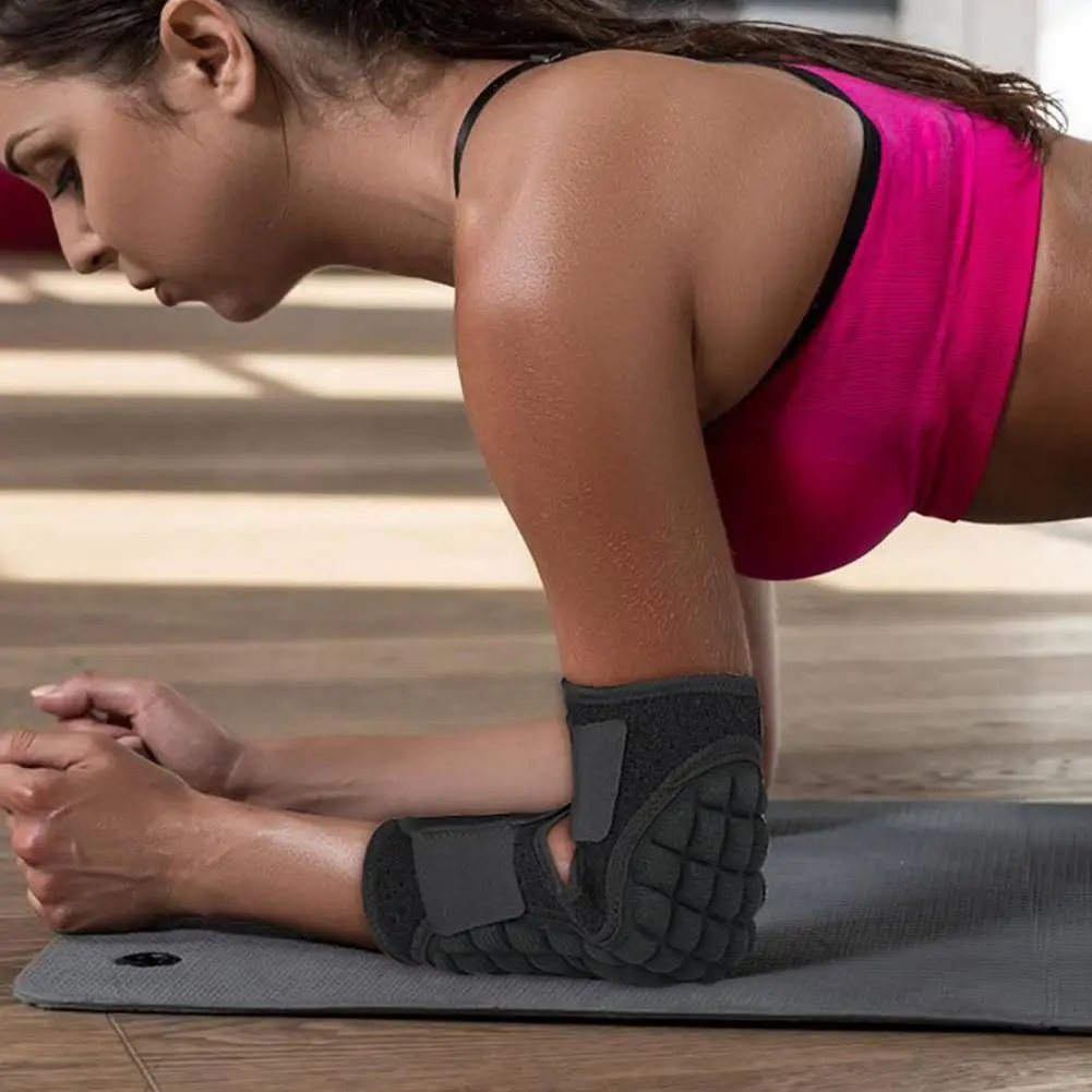 Sports Supplies Compression Elbow Support Sleeve Breathable Padded Protective Pad Thickened Pain Relief Brace with Adjustable