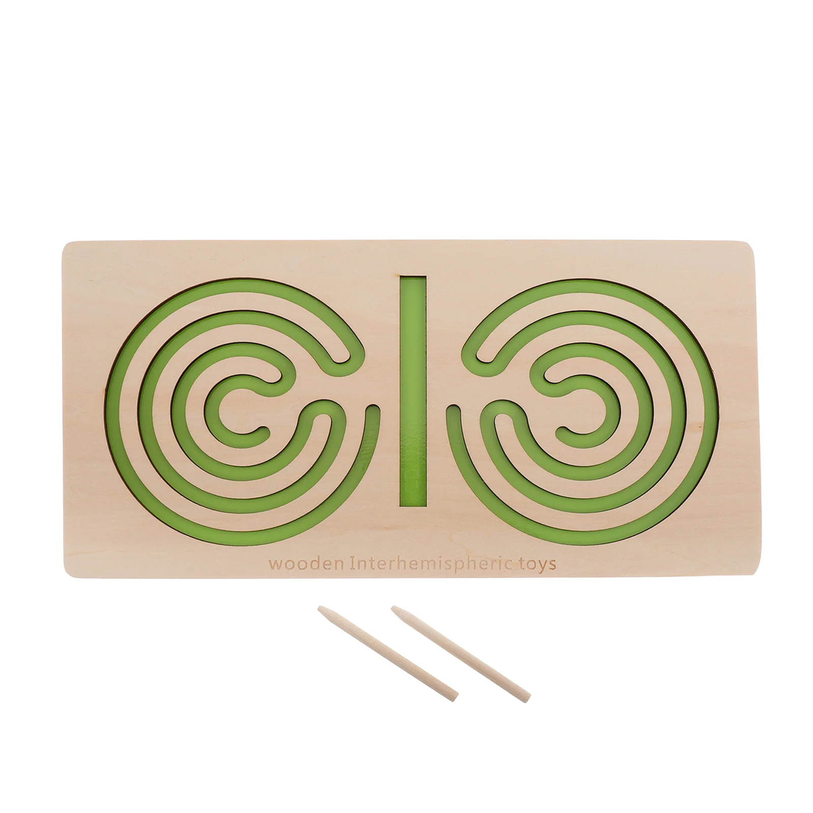 Wooden Maze Puzzle Game Kids Fine Motor Skills Hand-Eye Coordination Brain Teaser Educational Early Learning Handheld Maze Board