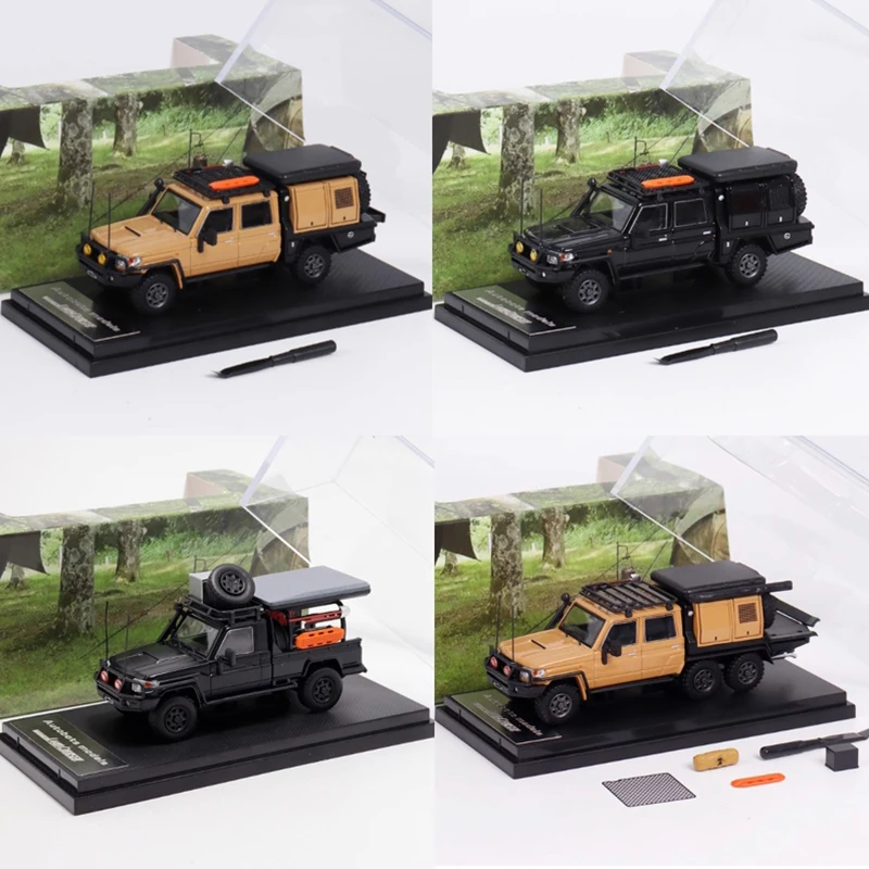

AM 1:64 Land Cruiser LC79 J70 Pickup Truck Alloy Car Model Static Collection Decorated Holiday Gifts Toys