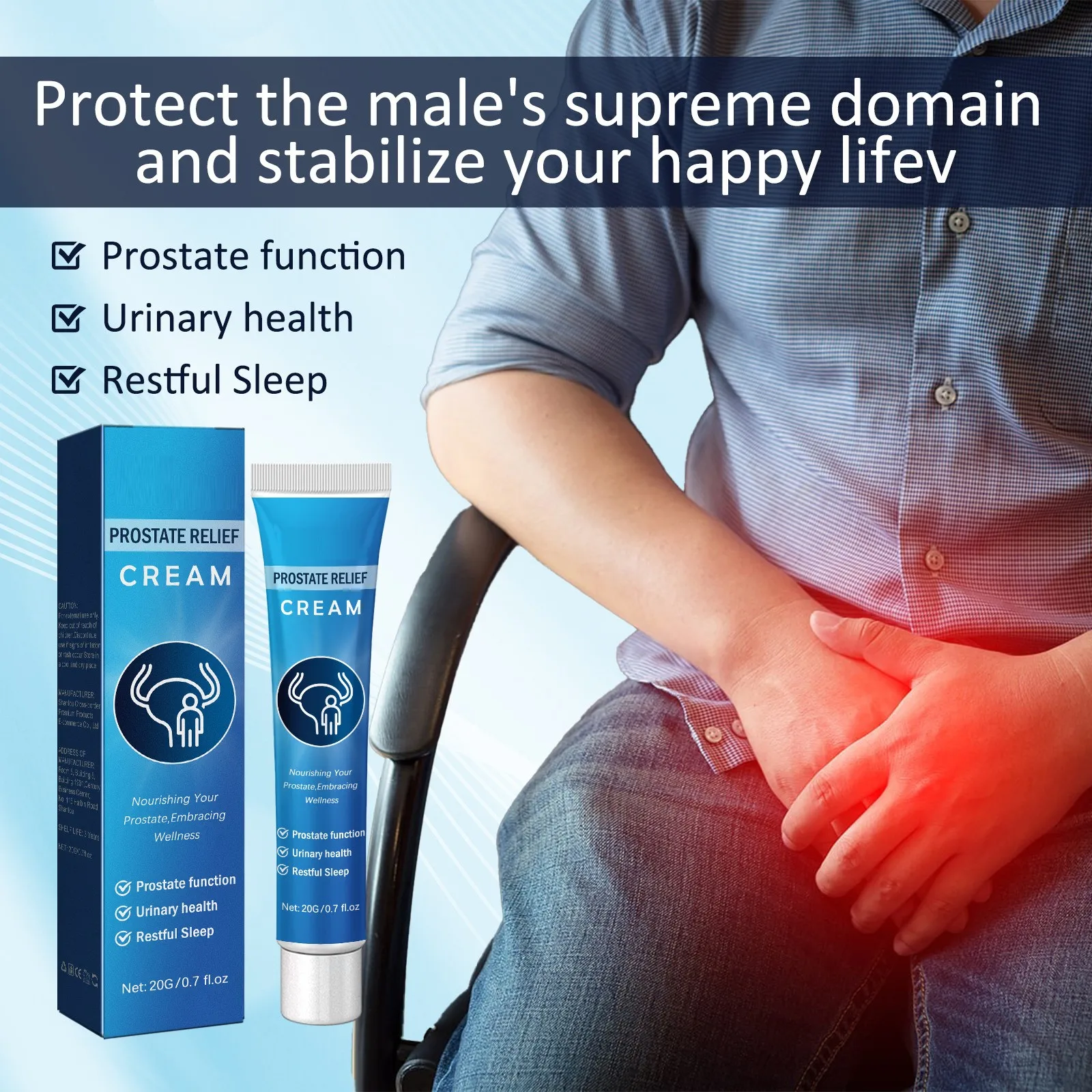 2024 New Prostate Cream Easy Absorbing Paste Mens Prostate Health Supplements Best Gifts For Female