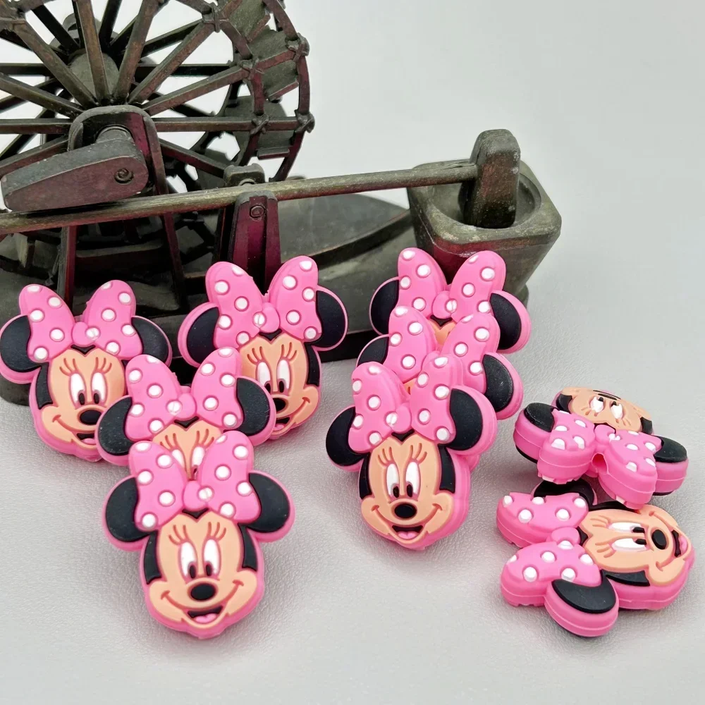 10PC DIY Cartoon Mini Silicone Beads Nipple Chain Bead Pen Bead Jewelry Accessories Focal Bead Food Grade Silicon For Baby Toys