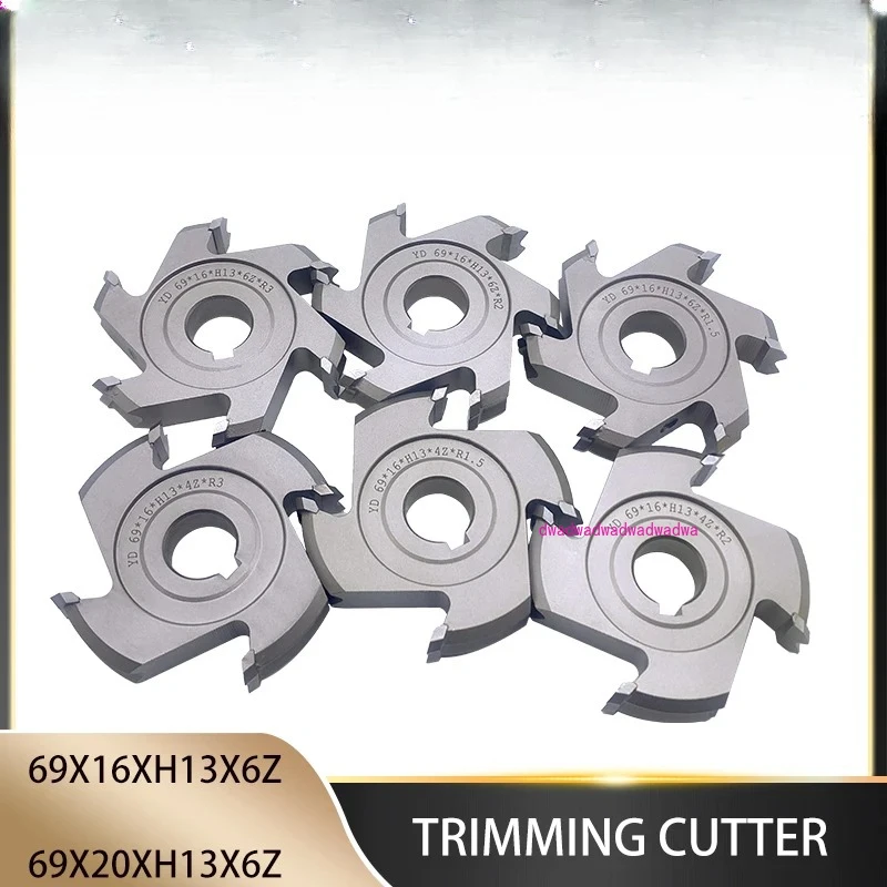 1 par 69x16/20xh13x6 cortador de corte fino de pvc para máquina de borda kdt ferramentas de corte de frófil ec101 e ec102