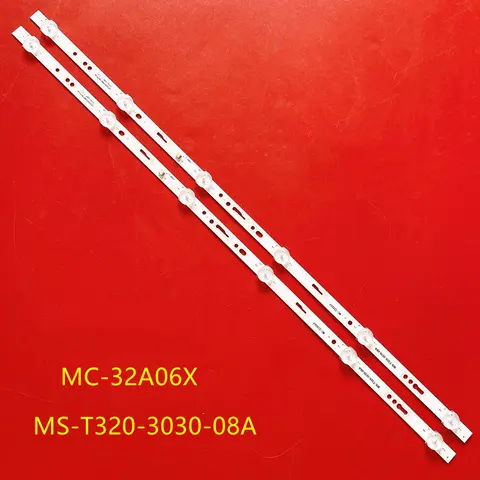 575mm LED 백라이트 스트립 6LED 3V MS-T320-3030-08A MC-32A06X NEO 32인치 LED TV 32A/3210 JS-ME32M106ED.908L MC-32A3291
