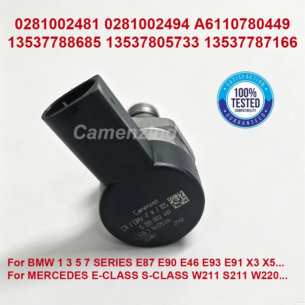 Image of 0281002481 0281002494 A6110780449 6110780449 Common-Rail-Magnetventil DRV-Ventil 13537788685 13537805733 13537788685 für BMW 1er 3er 5er 7er E87 E90 E46 E93 E91 X3 X5 MERCEDES E-KLASSE S-KLASSE W211