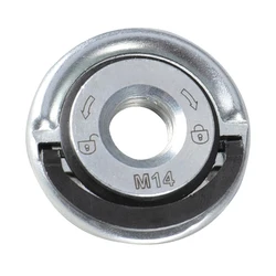 Quick Release Flange Nut Plate For Angle Grinder Self-Locking Grinder Threaded Angle Grinding Plate Power Chuck Tool Part