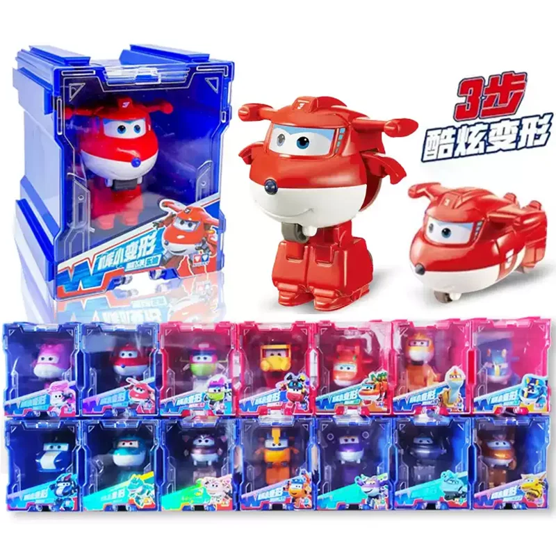 Super ailes Mini Traver 2 pouces transformer Robot pour avion en 3 étapes figurines déformation transformant Anime jouets pour enfant