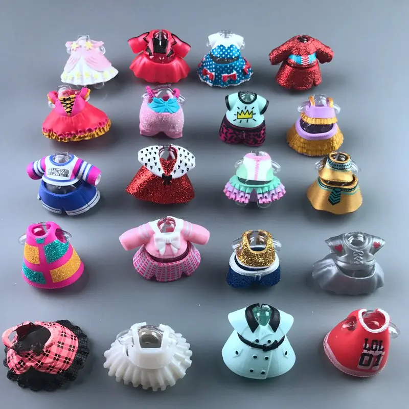 10pc/set Original Doll Dress Clothes Suits for LOLs 8cm Big Sister Dolls Kids Collection Playing Toy Gifts