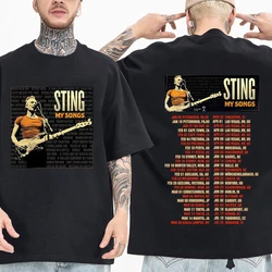 Sting My Songs T-Shirts Unisex Harajuku O-Neck Short Sleeve Popular Music Shirts Fans Gift