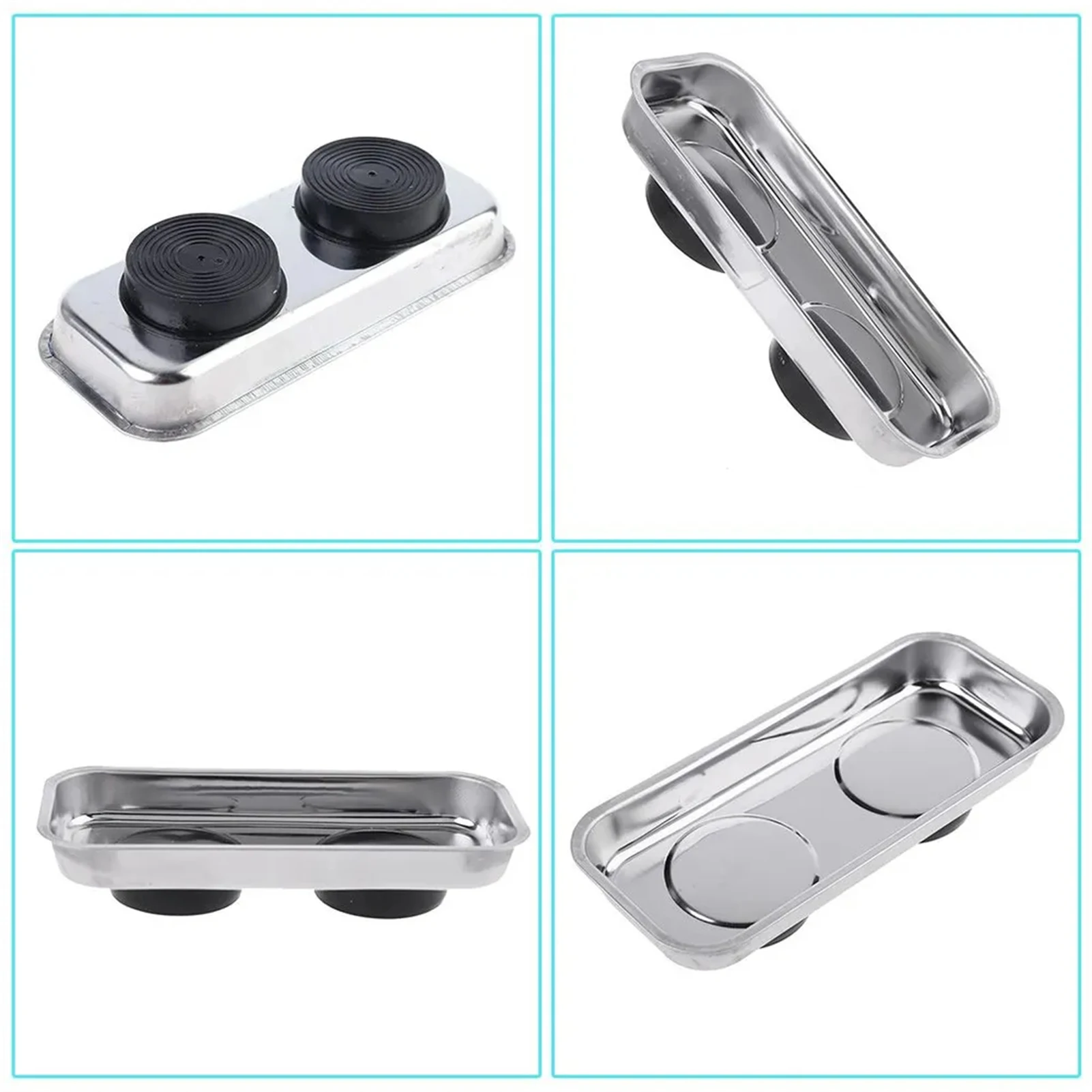 Magnetische Teileablage aus Edelstahl mit starkem Magnethalter für Schrauben, Muttern, Bolzen, kratzfester Werkzeug-Organizer für Mechaniker