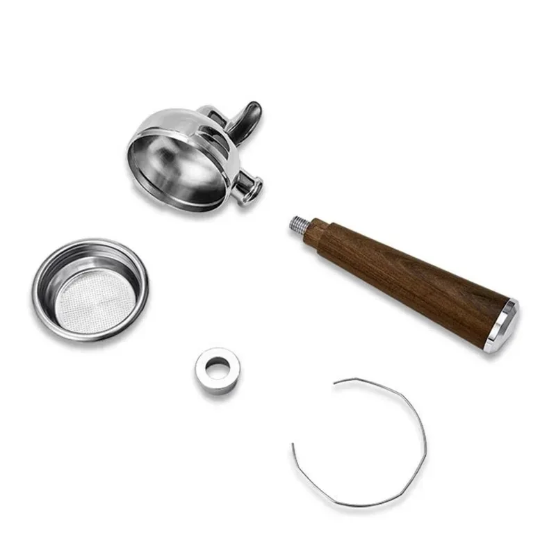 58mm Coffee Portafliter for Expobar E61/Rocket Stainless Steel Handle Filter Universal Single/Double Mouth Coffee Accessories