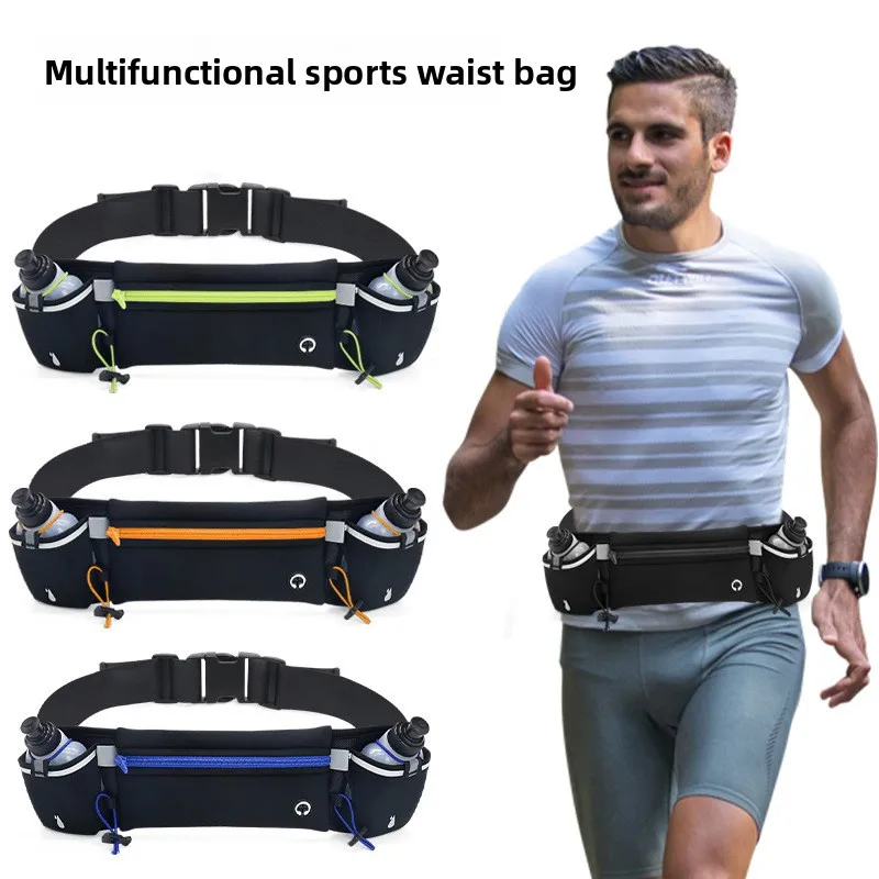 

Outdoor Sports Waist Bag - Fitness Slim Running Phone Pouch, Gym Water Bottle Waist Pack, Multi-Functional Hydration Bag