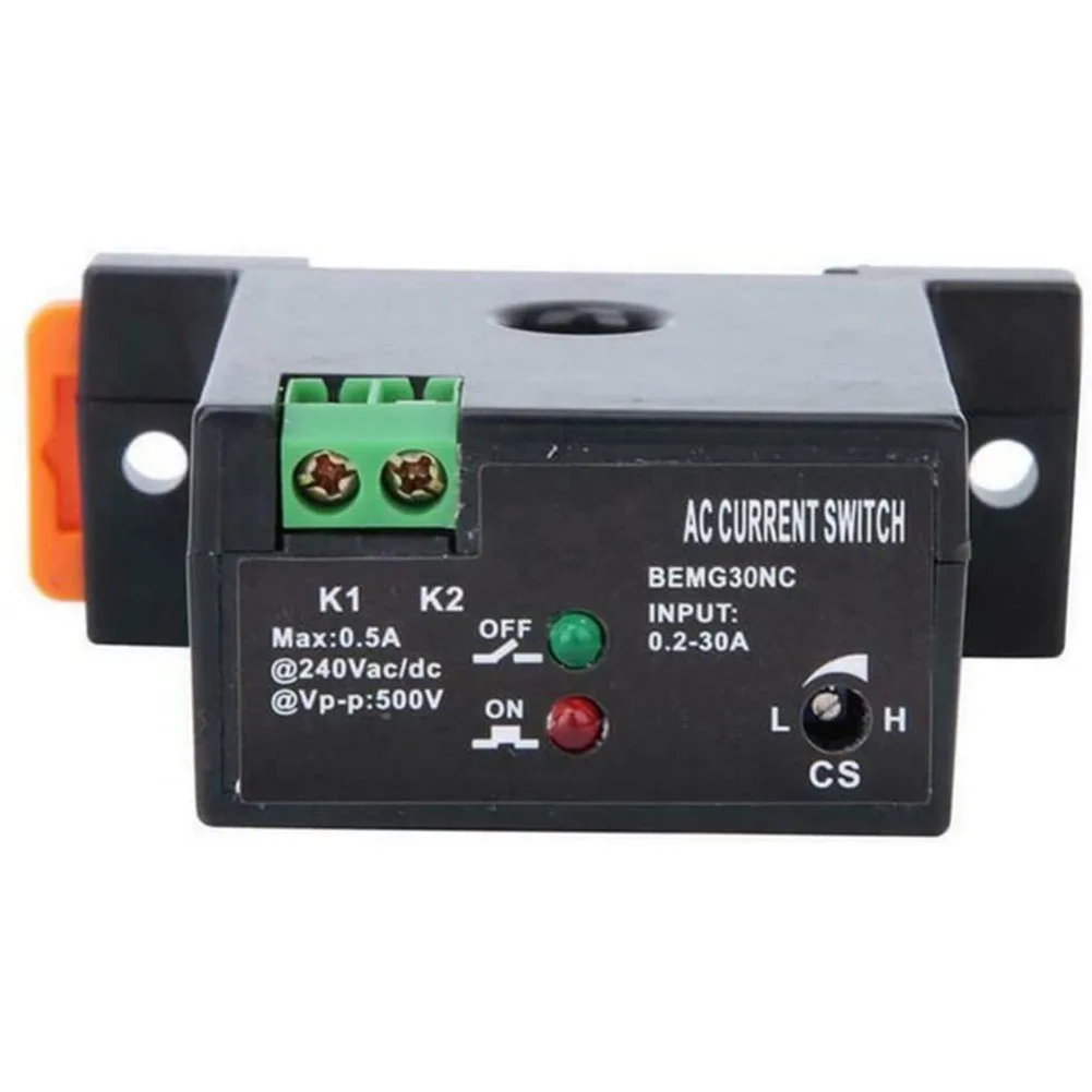 High Accuracy Industrial Sensing Switch 1pc Sensors NC/NO Self-Powered Without Power 0.2-30A AC Current Adjustable