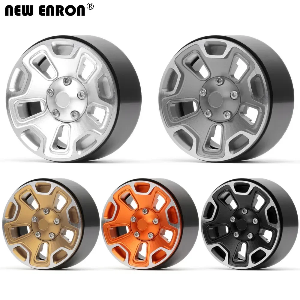 

NEW ENRON Metal 1.9" Beadlock Wheel Rims Hub 4PCS for 1/10 RC Crawler Car Jeep Wrangler Axial SCX10 90046 Traxxas TRX4