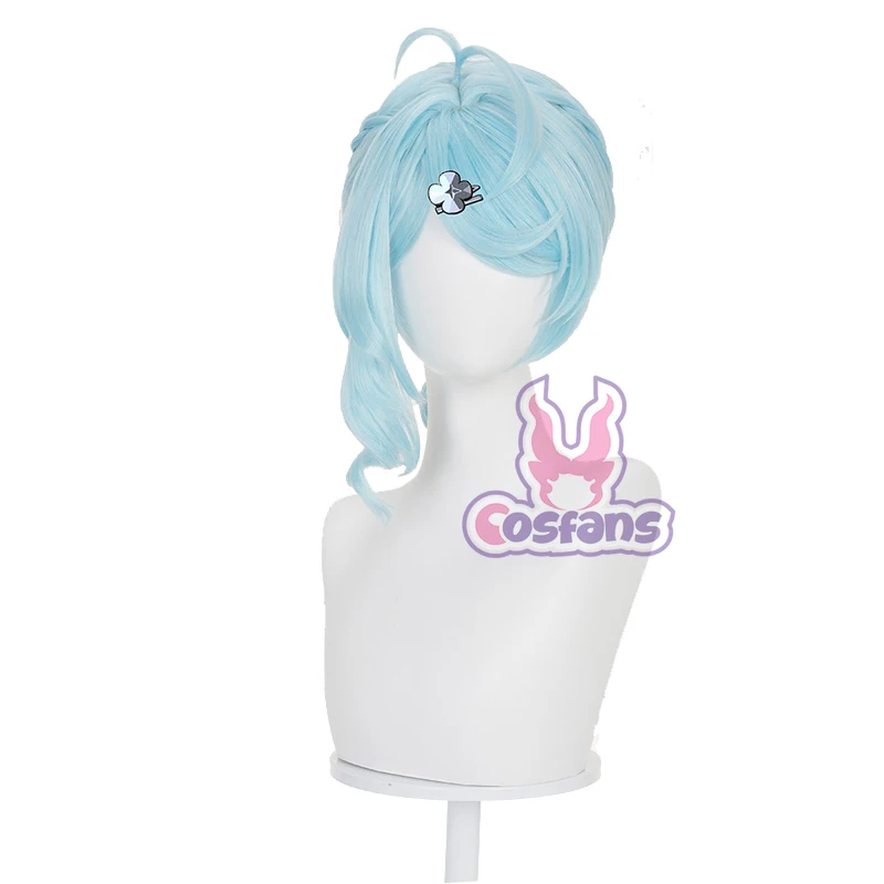 젠리스 존 제로 Xide 코스프레 가발 블루 롱헤어 가발 블루 헤어 스타터 아머 귀여운 소녀 할로윈 카니발 롤플레잉
