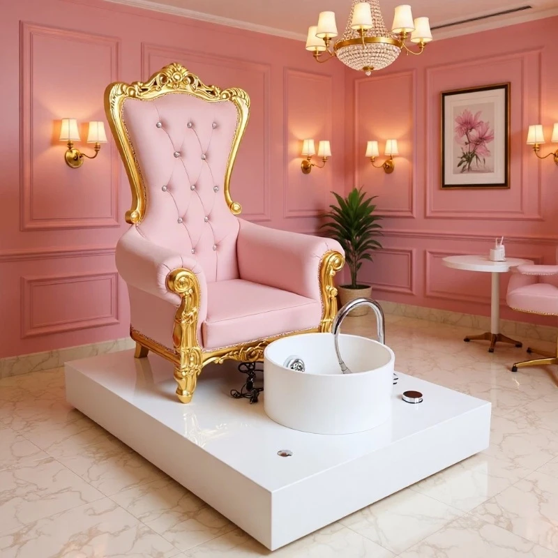 Children'S Bath Massage Foot Beauty Salon Eyelash And Nail Care Spa Pedicure Sofa Chair