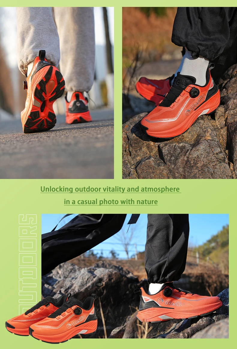 ONEMIX Paar-Outdoor-Trail-Sneaker, elastisch, atmungsaktiv, wasserdicht, leichte Sportschuhe für Männer und Frauen, zum Laufen, Gehen, Freizeitschuhe. – Detail 9