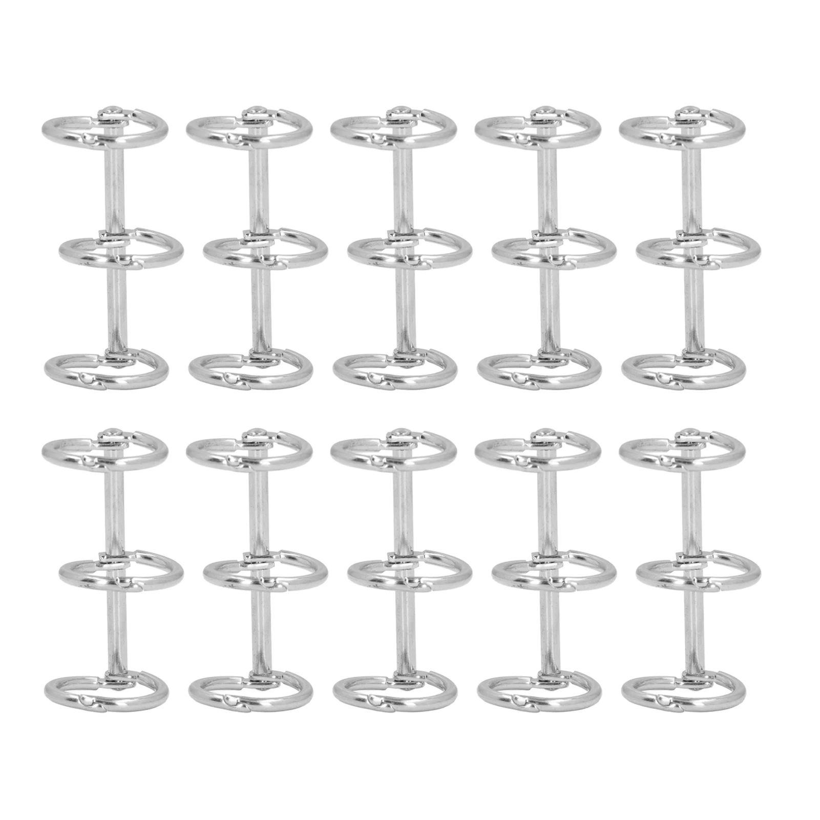 3 Metal Loose Leaf Binder Rings, Rust Proof for Notebooks