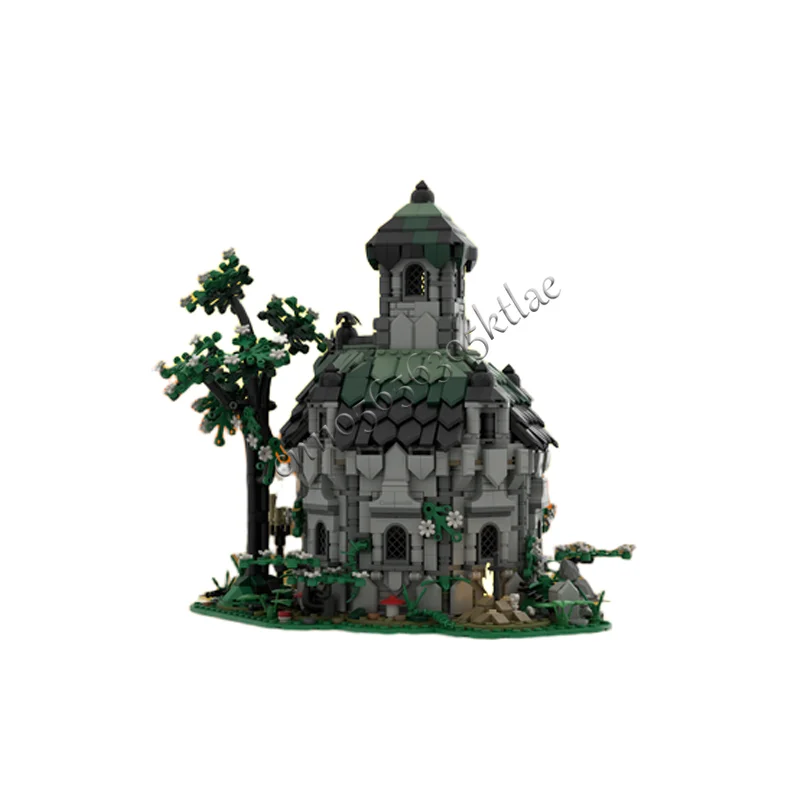 2094 قطعة MOC الخيال الأسود العاهل Mausoleum نموذج Moc قوالب بناء وحدات لتقوم بها بنفسك مجموعات تجميع كتل اللعب هدايا عيد الميلاد #3