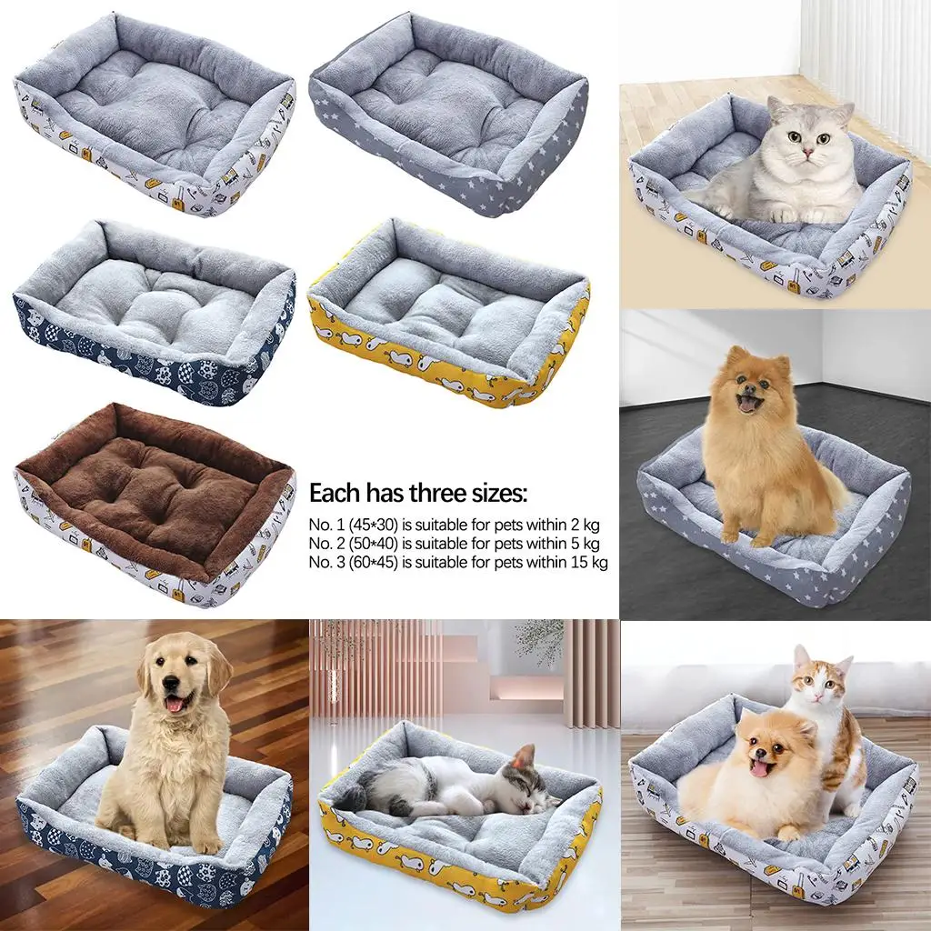 Cama para perros Cama para mascotas Cama cómoda de otoño Casa nido Casa para perros cálida