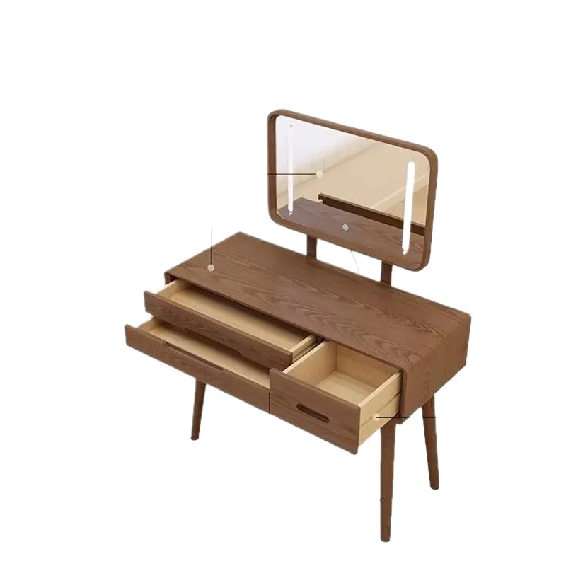 

New Chinese-style solid wood dresser, retro bedroom small new modern simple wind storage table