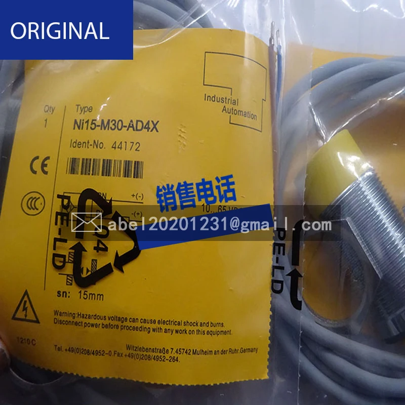 

BRAND NEW ORIGINAL SENSOR Ni15-M30-AD4X 06P17A3/S35L 08N13G1/S35L 05P17A1/S35L M12MG-GSC30B-BV02 M12MG-GSC30B-BP03