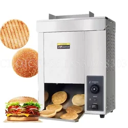 Commercial Vertical Grill Sandwich Toaster Electric Conveyor Toaster Multifunctional Hamburger Bun Baking Machine for Bread