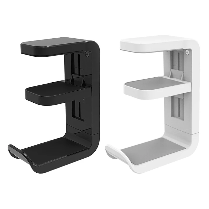 Space Saving Headphone Stand with NonSlip Pad Rotating Arm for Desks, 360°Rotating Hook for Tidy Desk Setups Hanger