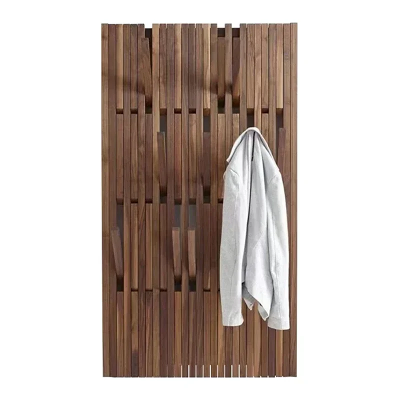 

Solid Wood Wall Coat Racks Design Clothes Racks for Wall Clothes Luxury Coats Hanger for Living Room Minimalist Furnitures