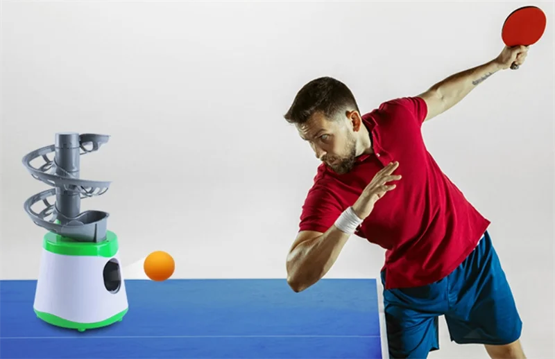 Automatyczny robot treningowy do tenisa stołowego, maszyna do ćwiczeń ping ponga dla dzieci i początkujących