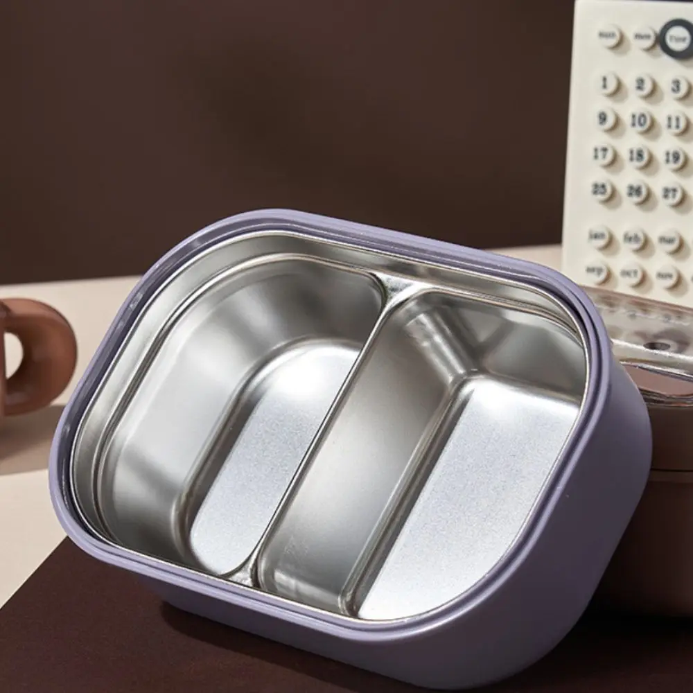 

Little Bear Insulated Lunch Box Detachable Rectangular Food Storage Container Microwaveable Stainless Steel