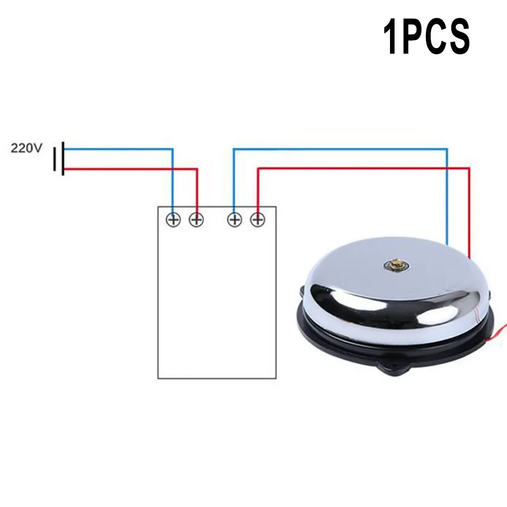 Tradition Electric Bell AC 220V Better Effect High Decibel Alarm Metal Base Plate Electrical Equipment Supplies